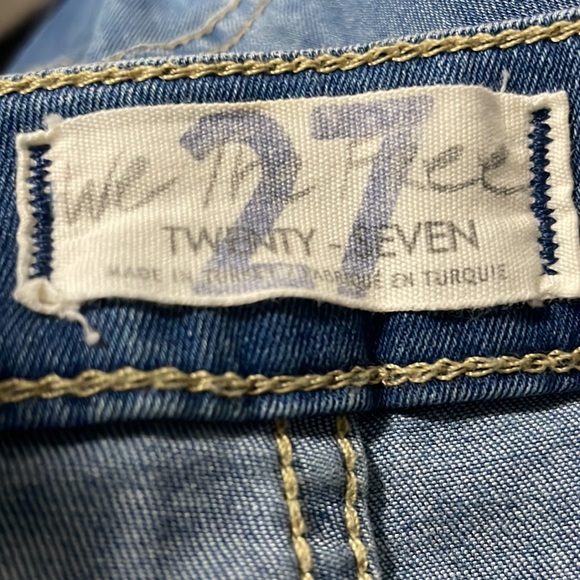 Free People • just float on flare wide bell bottoms sz 27 - Picture 8 of 8